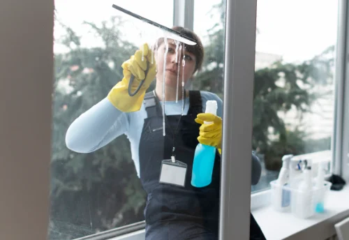 Nettoyage de vitres intérieures et extérieures à l'Hôme-Chamondot